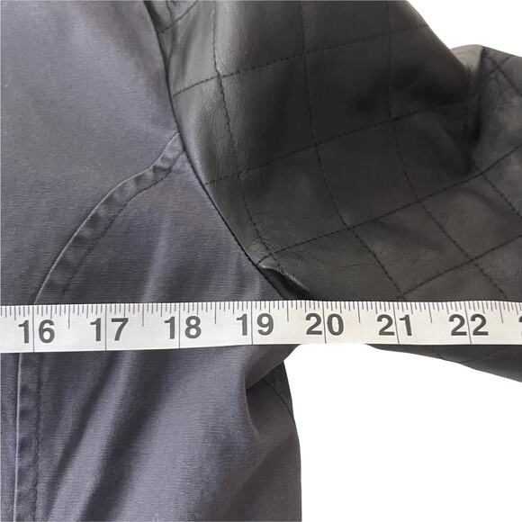 Rock & Republic Men's Size Medium Moto Gray Black Jacket - Picture 6 of 7